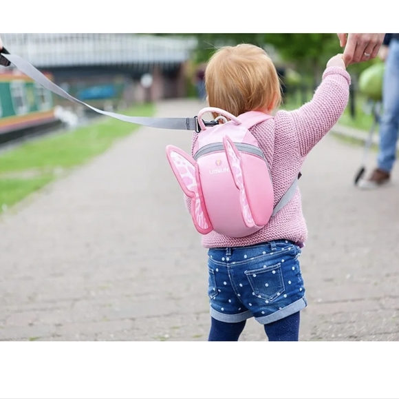LittleLife Animal Toddler Backpack Daysack, Leash Butterfly Ages 1-3 - Picture 1 of 16